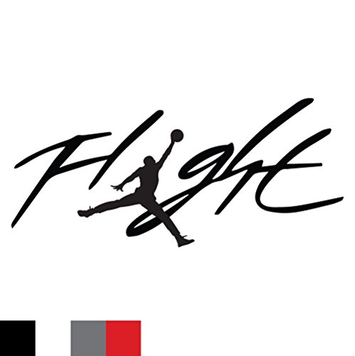 Flight Jordan Jumpman Logo Huge 23 AIR Decal Sticker for Automobile Room Car Window Tablet PC Computer Wall Laptop Notebook Ipad (5.5