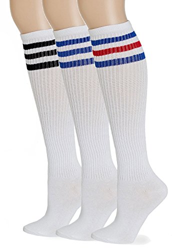 Sitn Classic Triple Stripes Knee High Tube Socks