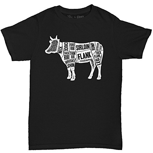 10oz Apparel Men's Cuts of Beef T-shirt