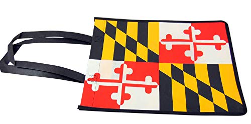 Algopix Similar Product 5 - Maryland State Flag Tote Bag Nylon
