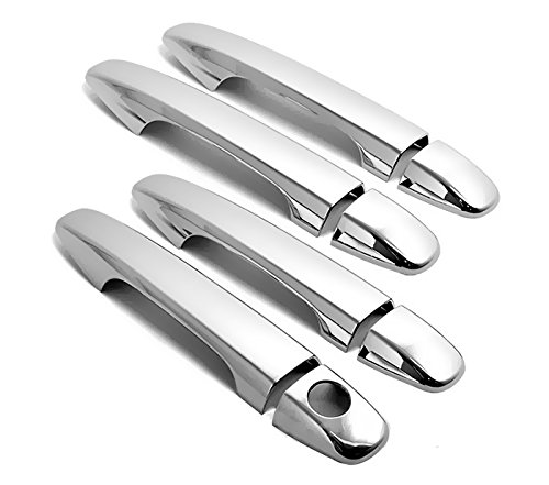 MaxMate 09-13 Toyota Venza/10-13 Prius/11-13 Sienna Chrome 4 Doors Handle Cover W/O Passenger Side Keyhole No Smart keyhole