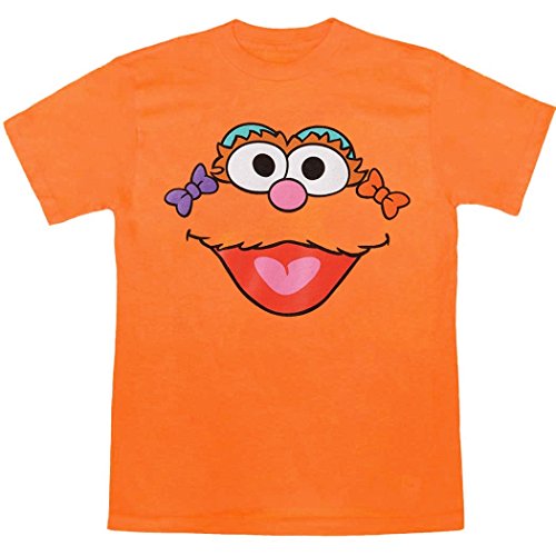 Sesame Street Zoe Face Adult T-Shirt-X-Large