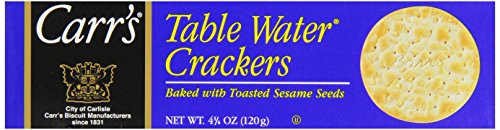 Carr's Sesame Table Water Crackers, 4.25 Ounce