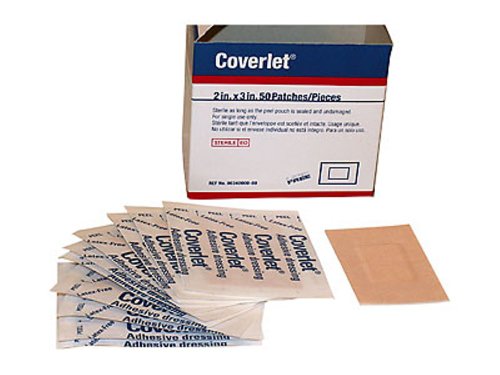 Coverlet Adhesive Strips 2 Inches X 3 Inches --- 50