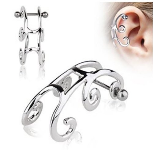 316L Surgical Steel Sleigh Cartilage Earring