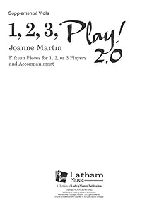 1, 2, 3 Play! 2.0 Supplemental Viola Part (1, 2, 3 Play! - Latham Music) by Joanne Martin