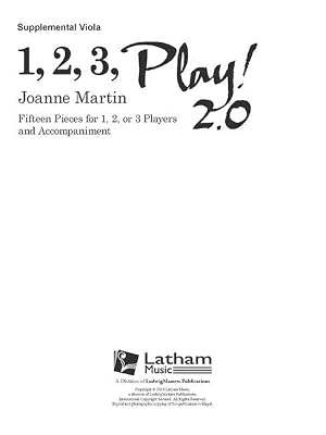 1, 2, 3 Play! 2.0 Supplemental Viola Part (1, 2, 3 Play! - Latham Music)