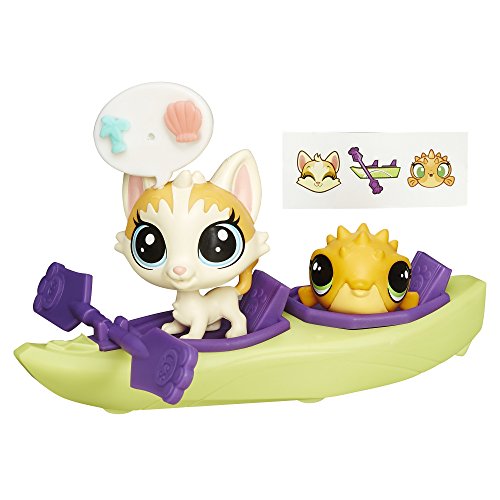 Littlest Pet Shop City Rides Cat and Fish Kayak
