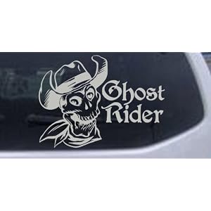 Ghost Rider Decals Ghost Rider Cowboy Skull Skulls Car Window Wall Laptop Decal Sticker ...