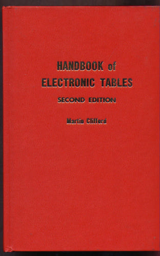 Handbook of electronic tables by Martin Clifford