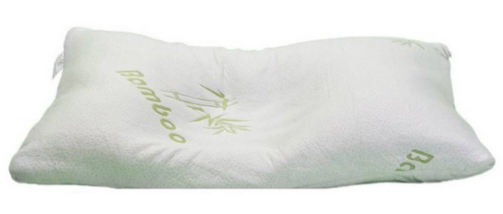 

Bamboo Pillow-Never Flat Hotel Pillow With Stay Cool Bamboo Cover-Hypoallergenic and Dust Mite Resistant-Relieves Snoring, Insomnia, Asthma, Neck Pain, TMJ, Migrains-Queen Size