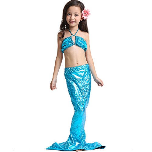 PGXT Girl's Kids Princess Mermaid Tail Sea-maid Bikini Swimwear Bathing Suit