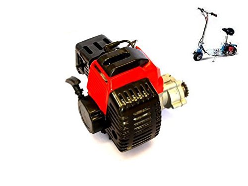 36 キックボード スクーター ポケバイ 49cc 空冷 2スト エンジン 赤 エンジン フレーム エンジンパーツ 二輪 Croooober