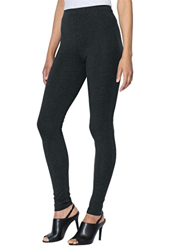 Roamans Women's Plus Size Essential Stretch Knit Ankle Length Leggings