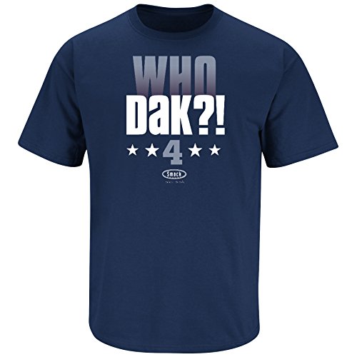 Dallas Football Fans. Who Dak?! Navy T-Shirt (Sm-5X)