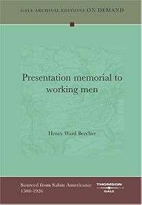 Presentation memorial to working men