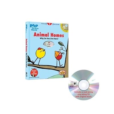 Peep and the Big Wide World: Animal Homes (Casebound Hide-N-Seek Book W/ CD)
