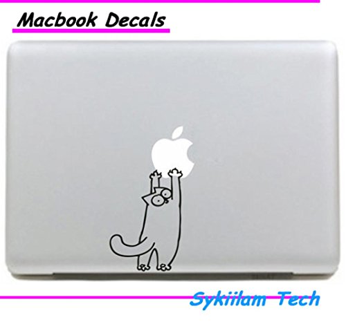 Circle Love Computer Decals Cartoon Simon'S Cat Hold Logo For Apple Sticker For Macbook Skin Air 11 13 Pro 13 15 17 Retina Laptop Car Wall Ad Vinyl Decal
