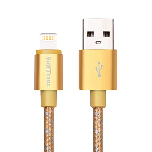 Swiftrans Apple Lightning to USB Cable, [Apple MFI Certified] 3.3ft Nylon Braided USB Cable with Lightning Connector for iPhone 6s Plus / 6 Plus, iPad Pro, Air 2 and More