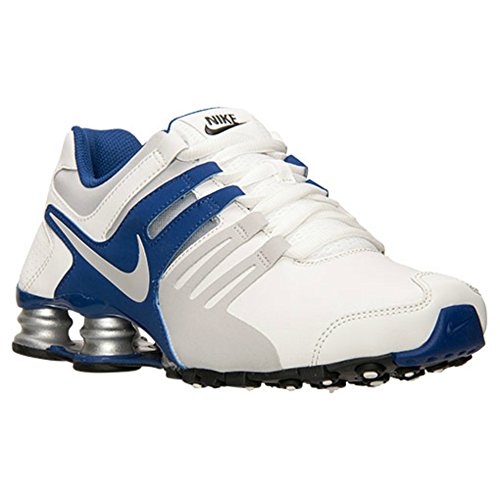 Nike men's Shox Current Running Shoes athletic sneakes WH /BL/ BLUE