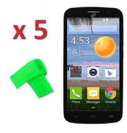 5 x Straight Talk Alcatel Pop Icon A564C Screen Protector Guard CLEAR PRE-CUT No Cutting Require Perfect Fit + EXTREME BRAND (5 x Clear Screen Protector)