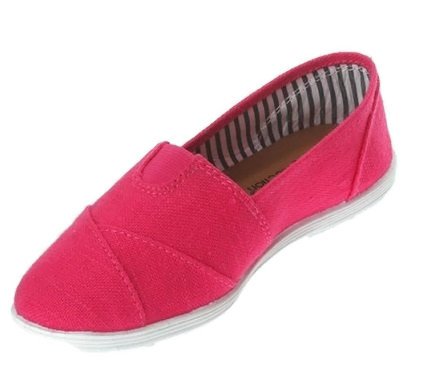 Mega Jr Canvas Slip On Ballet Flats Shoes