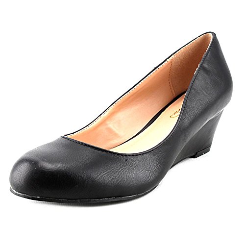 Brinley Co. Womens Round Toe Classic Wedges