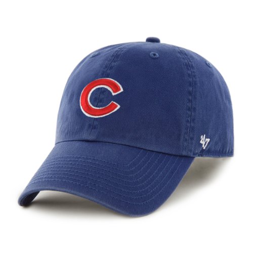 Chicago Cubs Washed Adjustable Logo Hat Royal Adjustable