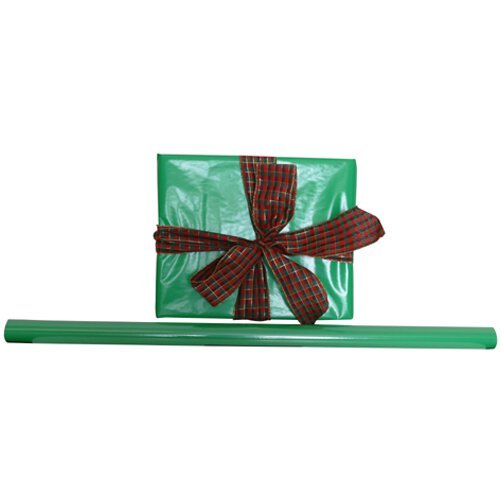 JAM Paper® - Green Solid 12.5 sq ft. Glossy Wrapping Paper Rolls - Sold individually