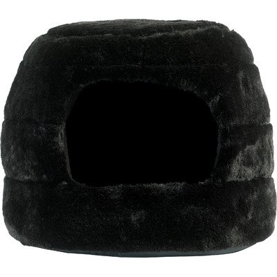 Algopix Similar Product 10 - Pet 2in1 Honeycomb Hut Cuddler in Fur