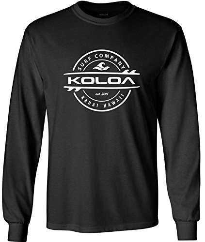 Koloa Surf Long Sleeve Thruster Logo Heavy Cotton T-Shirts. Regular, Big & Tall