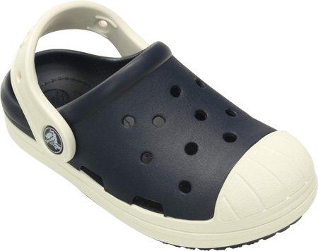 crocs Bump It Clog (Toddler/Little Kid/Big Kid), Navy/Oyster, 11 M US Little Kid
