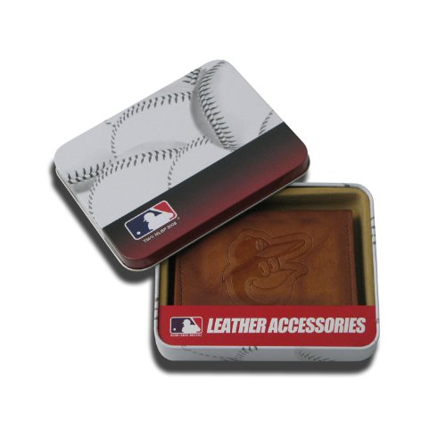 

MLB Baltimore Orioles Embossed Genuine Cowhide Leather Trifold Wallet