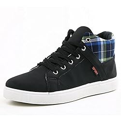 (Wansi) メンズ おしゃれ キャンバス スニーカー 厚底 シークレットブーツ ファッション インヒール 春 夏 スリッポン カジュアル 運動靴 シューズ 靴 グレー 26.5