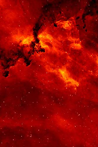 Star And Sky - RED: Beautifull, Glossy, Ruled (6"x9") (Simple Motivational) by Thomas MIddleton