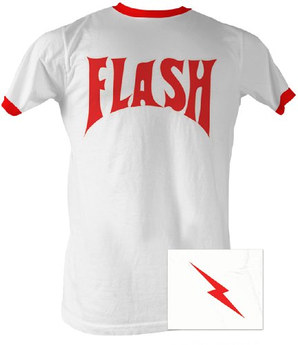 Flash Gordon Flash Bolt Ringer Mens T-shirt