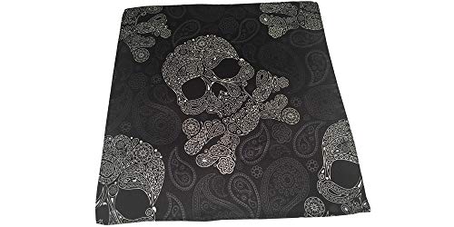 Algopix Similar Product 12 - DL Menswear Skull And Bones Black