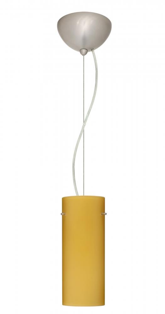 

Besa Lighting 1KX-4123VMB-SN Stilo 10 Pendant 1KX Vanilla-Cage B Satin Nickel 1x100W A19