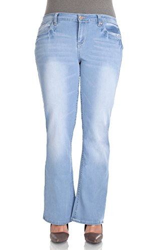 WallFlower Juniors Plus Size Basic Legendary Bootcut Jeans