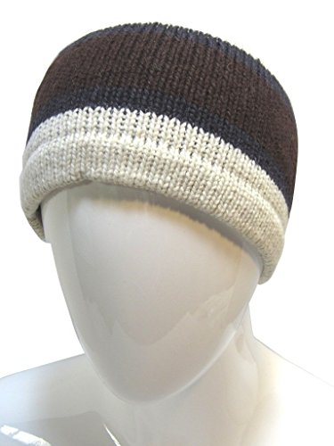 Alpaca Men's Wool Fleeced-Lined Beanie Hat Handmade in Bolivia