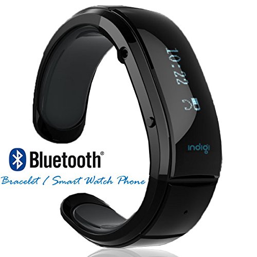 inDigi® Innovative Technology Smart Watch Bluetooth Bracelet Call Alert OLED Caller ID For iphone 5s Galaxy s5 (US Seller)