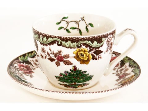 Algopix Similar Product 6 - Spode Christmas Tree Grove Teacup  and