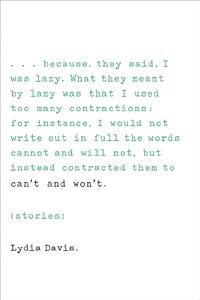 Can't and Won't: Stories