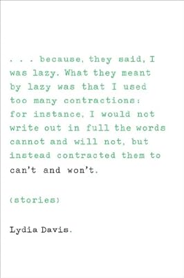 Can't and Won't: Stories