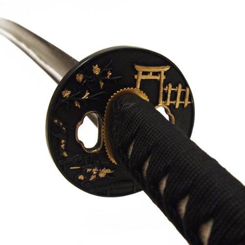 DerShogun Katana Samuraischwert - gefalteter Damaszener Stahl