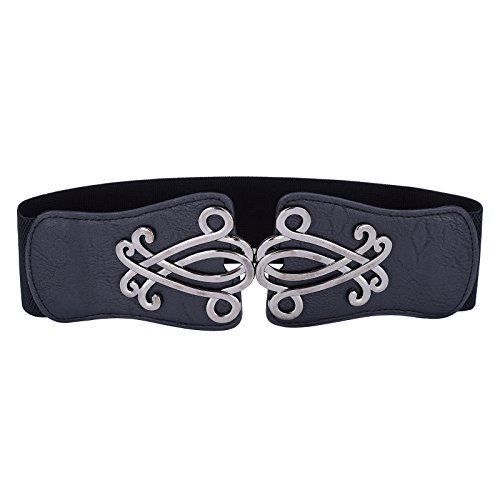 Grace Karin Lady's Elastic Stretch Wide Vintage Waist Belt