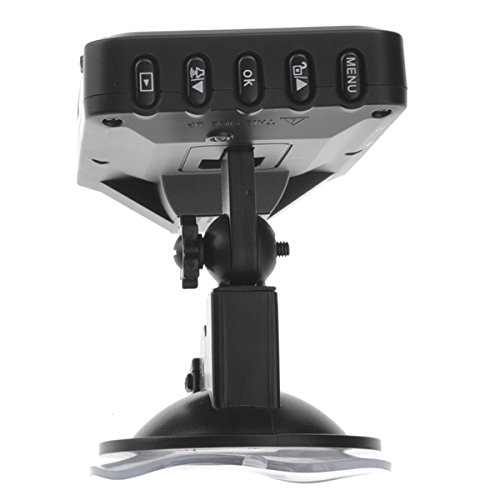 

Tinksky K8000 2.7-inch TFT-LCD 270° Rotating Screen HD 720P Car DVR Video Recorder with Cycle Recording 4GB SD Card (Black)