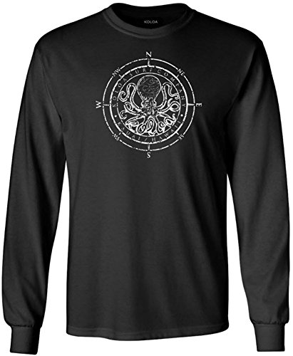 Koloa Surf Octopus Logo Heavy Cotton Long Sleeve T-Shirts in Regular, Big & Tall