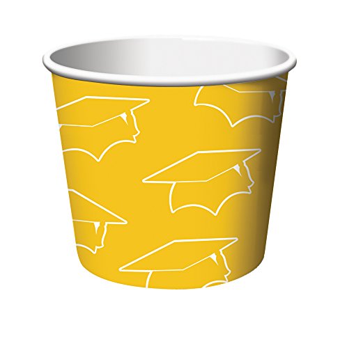 

Creative Converting 6 Count Graduation Treat Cups, Yellow