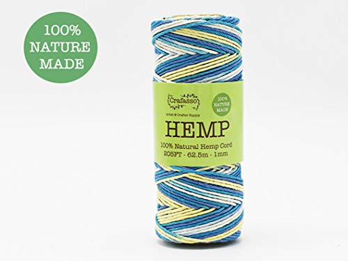 Algopix Similar Product 4 - Crafasso Hemp Twine Cord Spool 205ft
